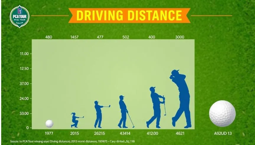 PGA Tour driving distance statistics